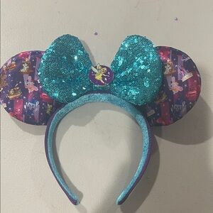 Disney parks Teal and Purple Sequin Minnie Ears
